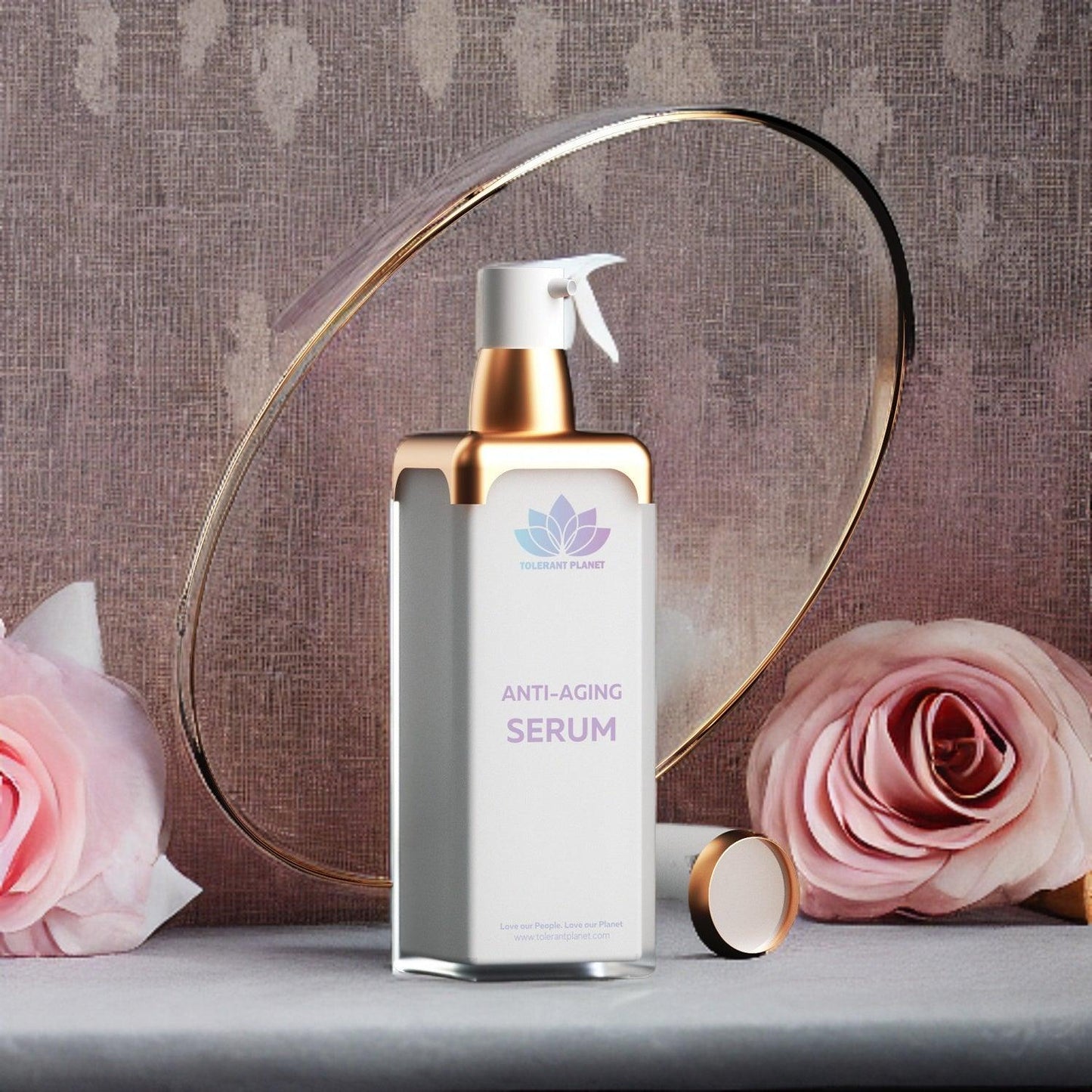 Unlock Timeless Beauty: Introducing Rose Gold Anti-Aging Serum with High Levels of CoQ10 - Tolerant Planet