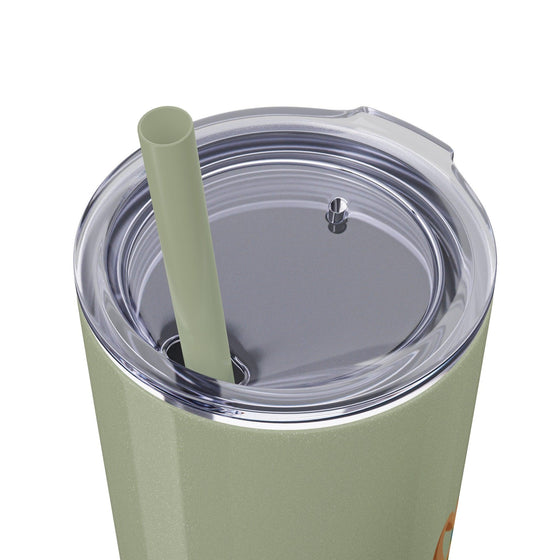 Skinny Tumbler with Straw, 20oz - Tolerant Planet