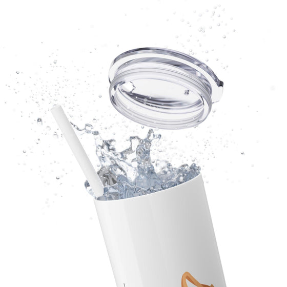 Skinny Tumbler with Straw, 20oz - Tolerant Planet