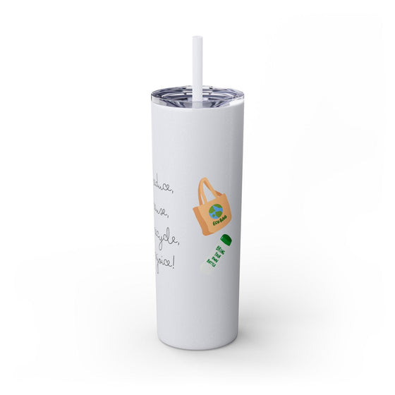 Skinny Tumbler with Straw, 20oz