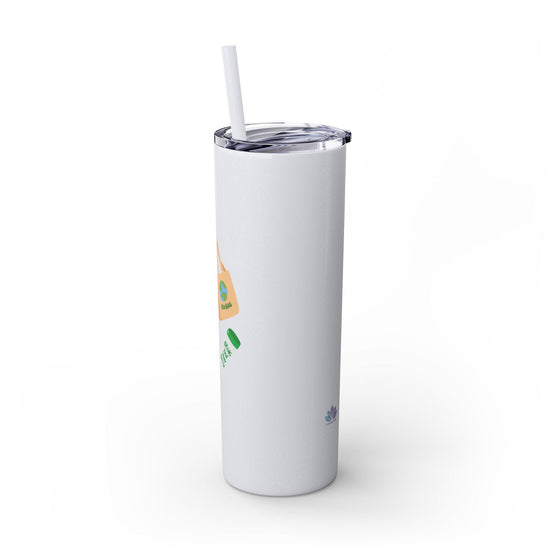 Skinny Tumbler with Straw, 20oz - Tolerant Planet