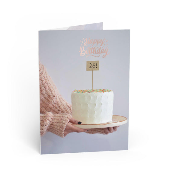 Cheers to 26: Celebratory 26th BIRTHDAY CARD - Tolerant Planet