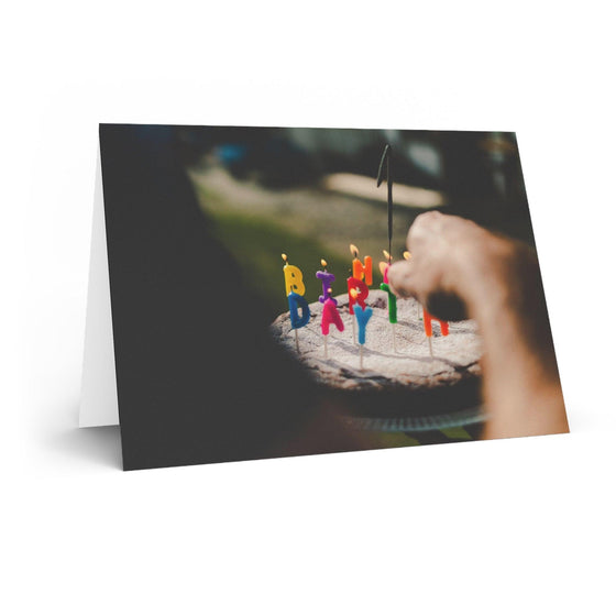 Best Wishes: BIRTHDAY Card with Glowing Candles - Tolerant Planet