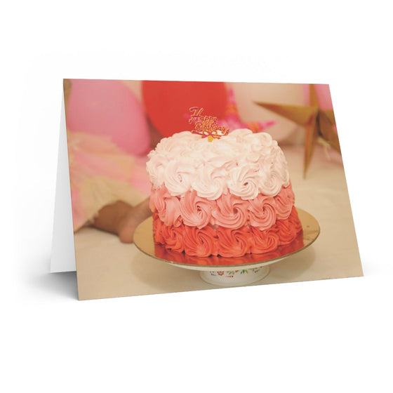 Rosette Cake design in a BIRTHDAY Greeting Card - Tolerant Planet