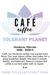 Café- Honduras Marcala Roasted Coffee Beans - Tolerant Planet