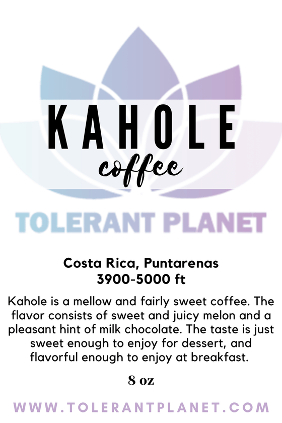 Kahole - Costa Rica Puntarenas Roasted Coffee Beans - Tolerant Planet