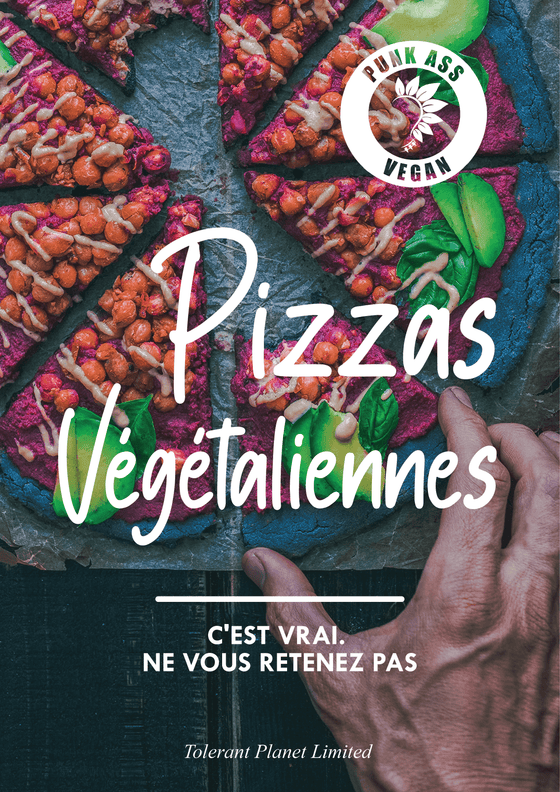 Pizzas végétaliennes! C'est vrai. Ne vous retenez pas - Tolerant Planet