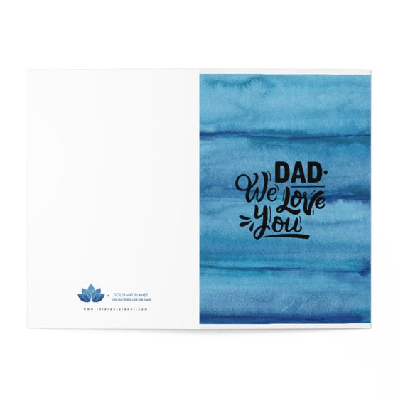 Dad We Love You Greeting Cards (8 pcs) - Tolerant Planet