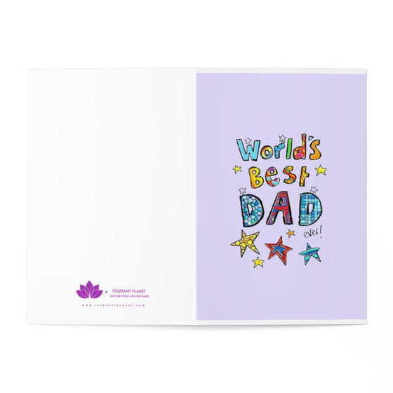 Happy Father's Day Greeting Cards (8 pcs) - Tolerant Planet