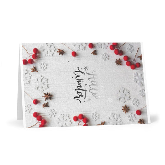 "Hello Winter" Holiday Cards (8 pcs) - Tolerant Planet